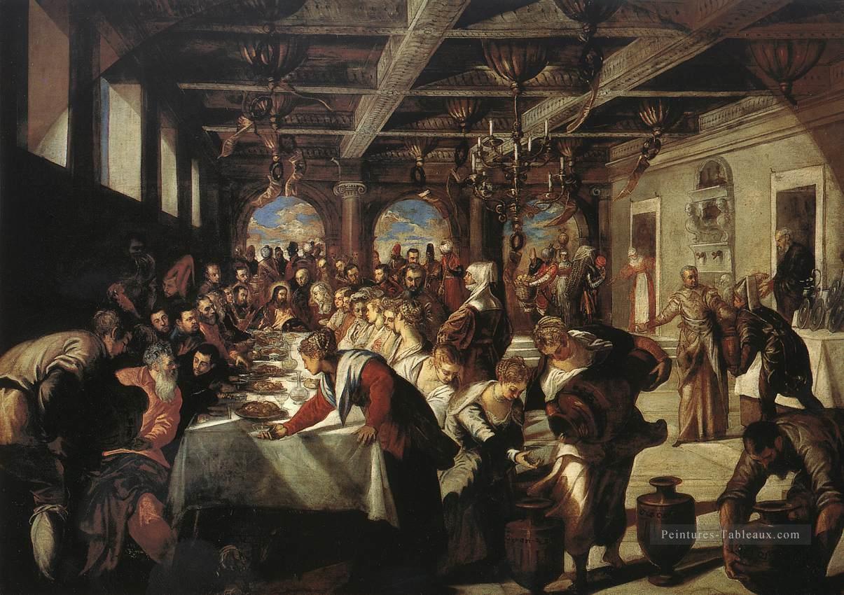 Mariage à Cana italien Renaissance Tintoretto Peintures à l'huile